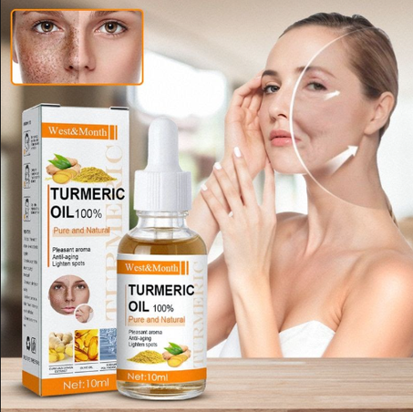 Turmeric oil against wrinkles and dark spots