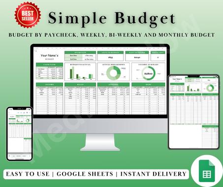 Financial Planner Spreadsheet: Manage Expenses & Savings
