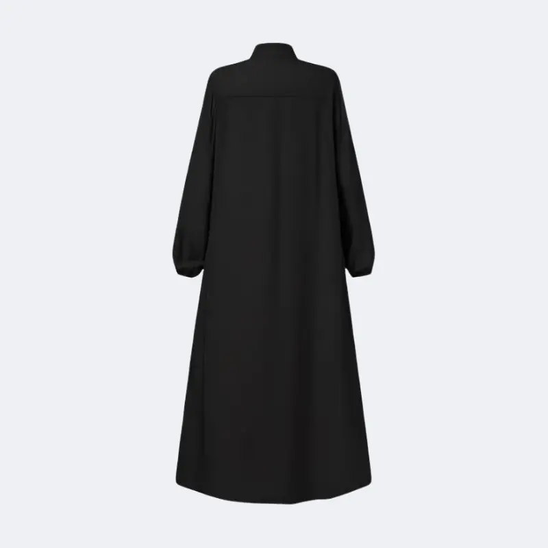 عباية للنساء من كاديمايل بسحاب امامي وجيبين واكمام طويلة