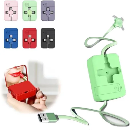 4 in 1 retractable charger cable