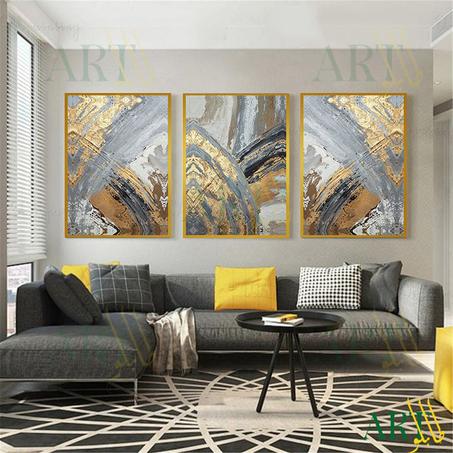 Tableau Abstrait  décoration 3 pièces