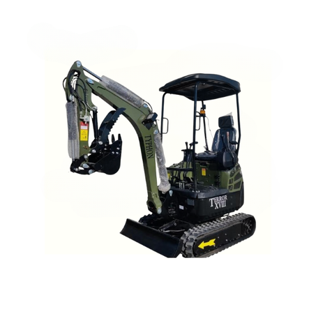 2025 4,000 lb TYPHON TERROR XVIII Mini Excavator – Kubota D902 Diesel Engine | EPA Certified