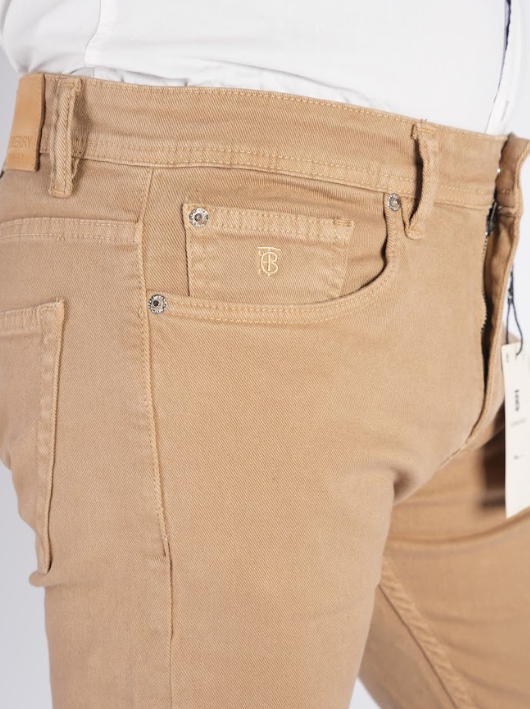 Pack de 3 Pantalons en toile piquée de coton – Coupe Classique & 5 poches (Beige, Bleu Roi, Gris Charbon)