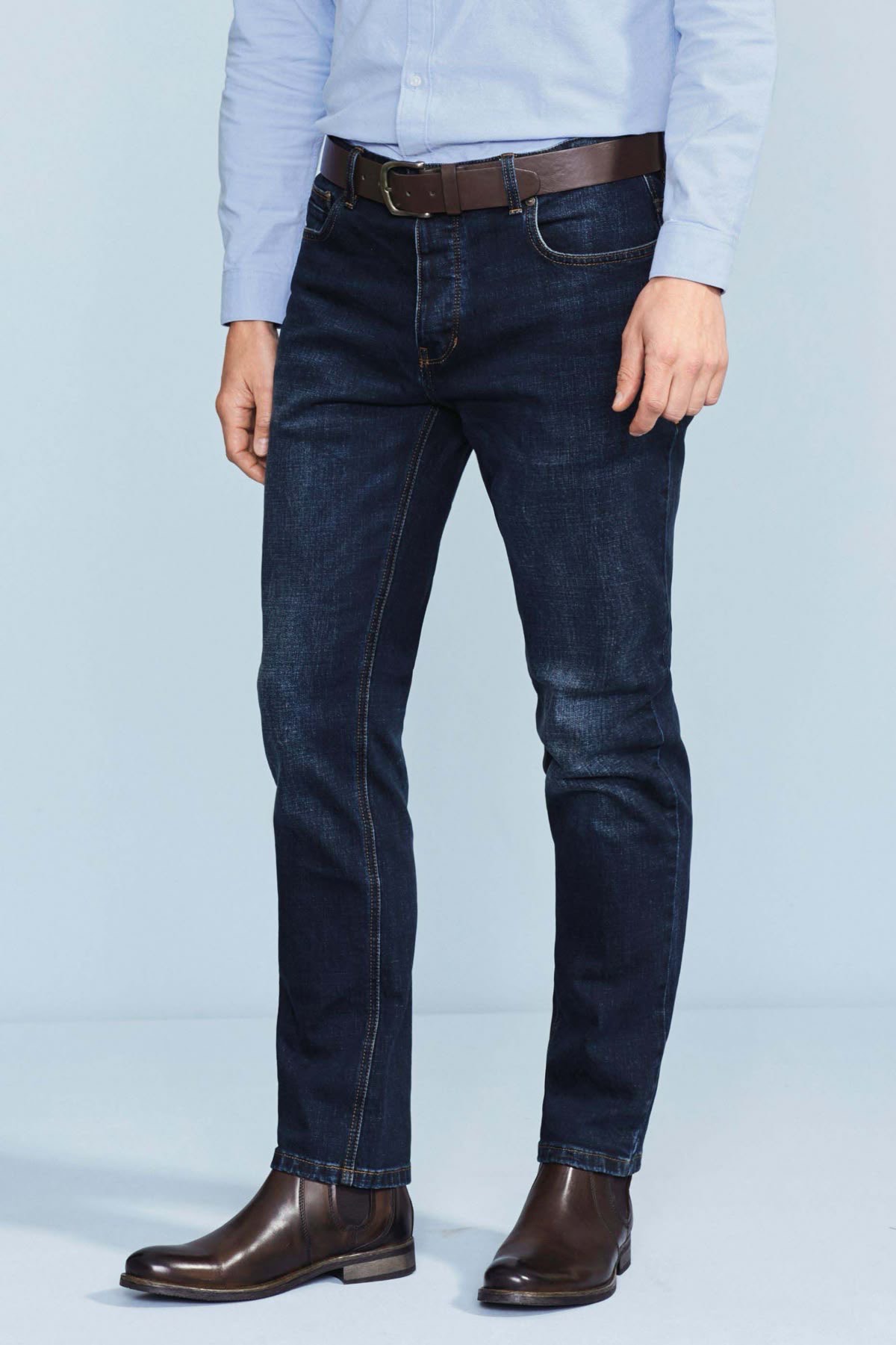 Jean Burberry Coupe Normal  ( Bleu )