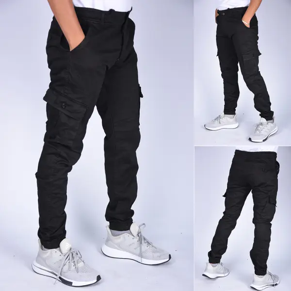 Pack de 3 Cargo en toile  ( Noir+Beige+Vert Militaire)