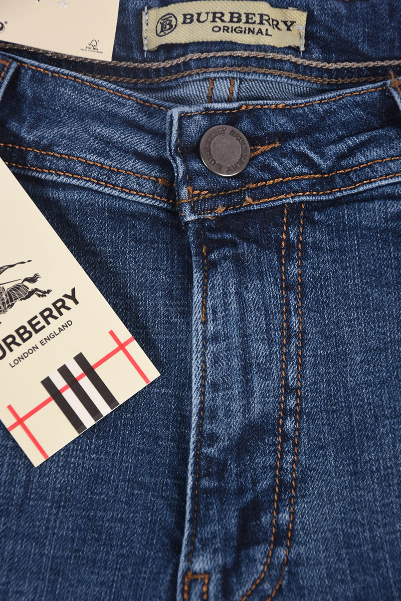 Jean Burberry Coupe Normal  ( Bleu )