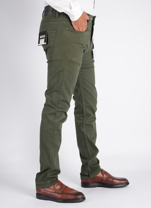 Pack de 3 Pantalons en toile piquée de coton – Coupe Classique & 5 poches (Beige, Bleu Roi, Gris Charbon)
