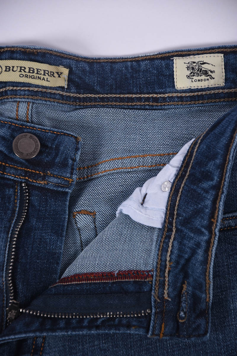 Jean Burberry Coupe Normal  ( Bleu )