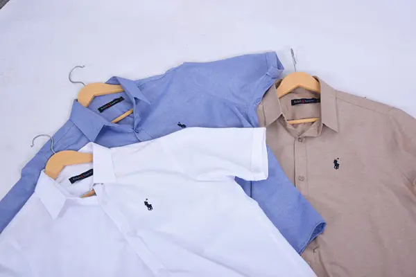 👔 باك 3 قمصان Ralph Lauren – Oxford نصف كم