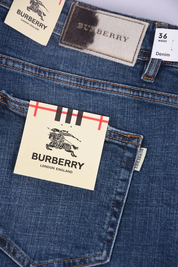 Jean Burberry Coupe Normal  ( Bleu )