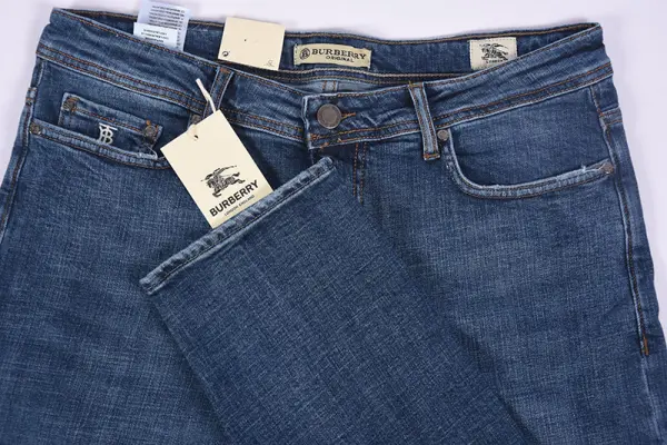 Jean Burberry Coupe Normal  ( Bleu )