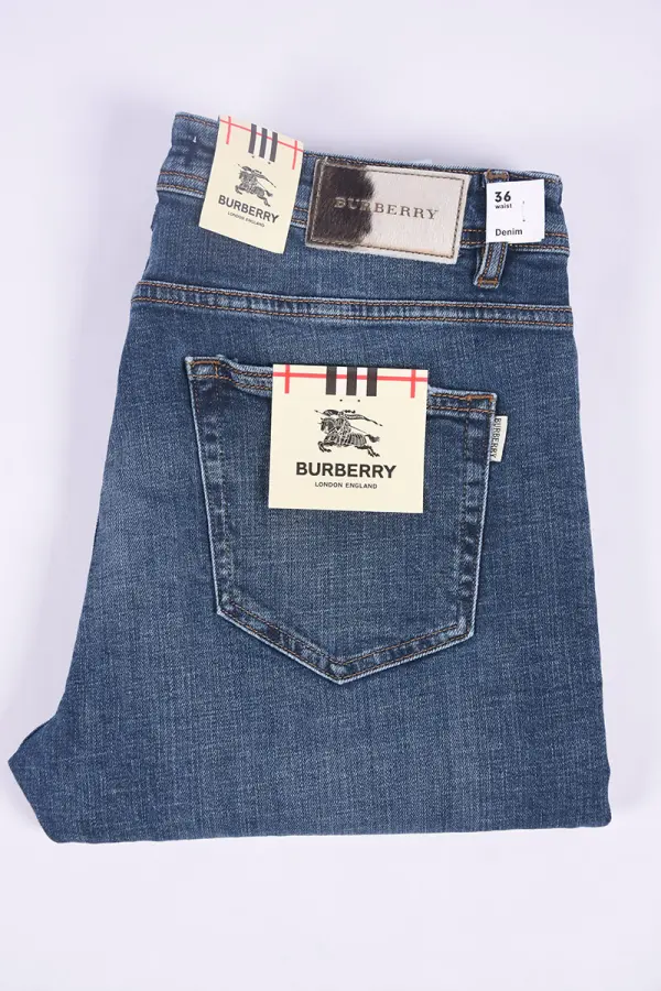 Jean Burberry Coupe Normal  ( Bleu )