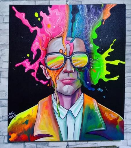 "Explosion of Colors – Vision Beyond Reality"