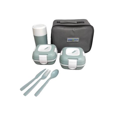 لانش بوكس 2 علب عازلة سعة 0,5 ل و قنينة عازلة 600مل