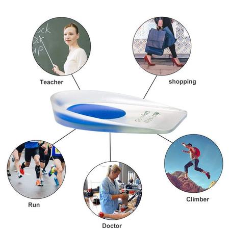 نعل الكعب لتقويم العظام ، تخفف آلام القدم ،، وسادة الأحذية ، العناية بالقدم ، للرجال والنساء