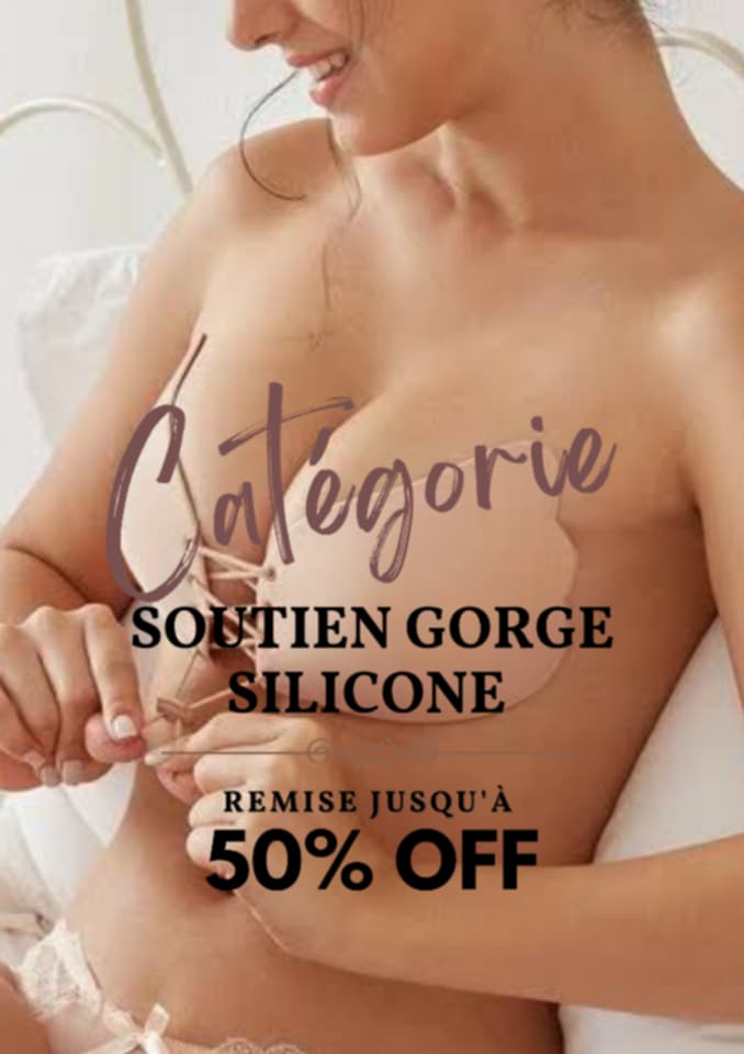 soutien gorge silicone adhesif