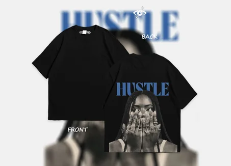 STREETWEAR T-SHIRT OVERSIZED HUSTLE⚡