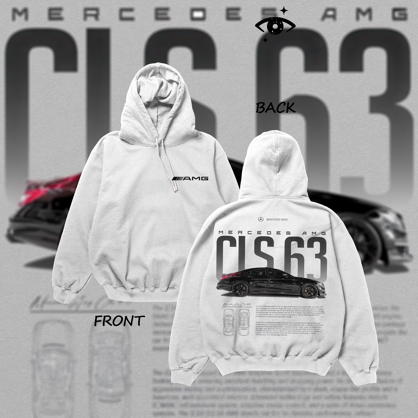 Streetwear hoodie from CLS 63 🫶🏻🤍