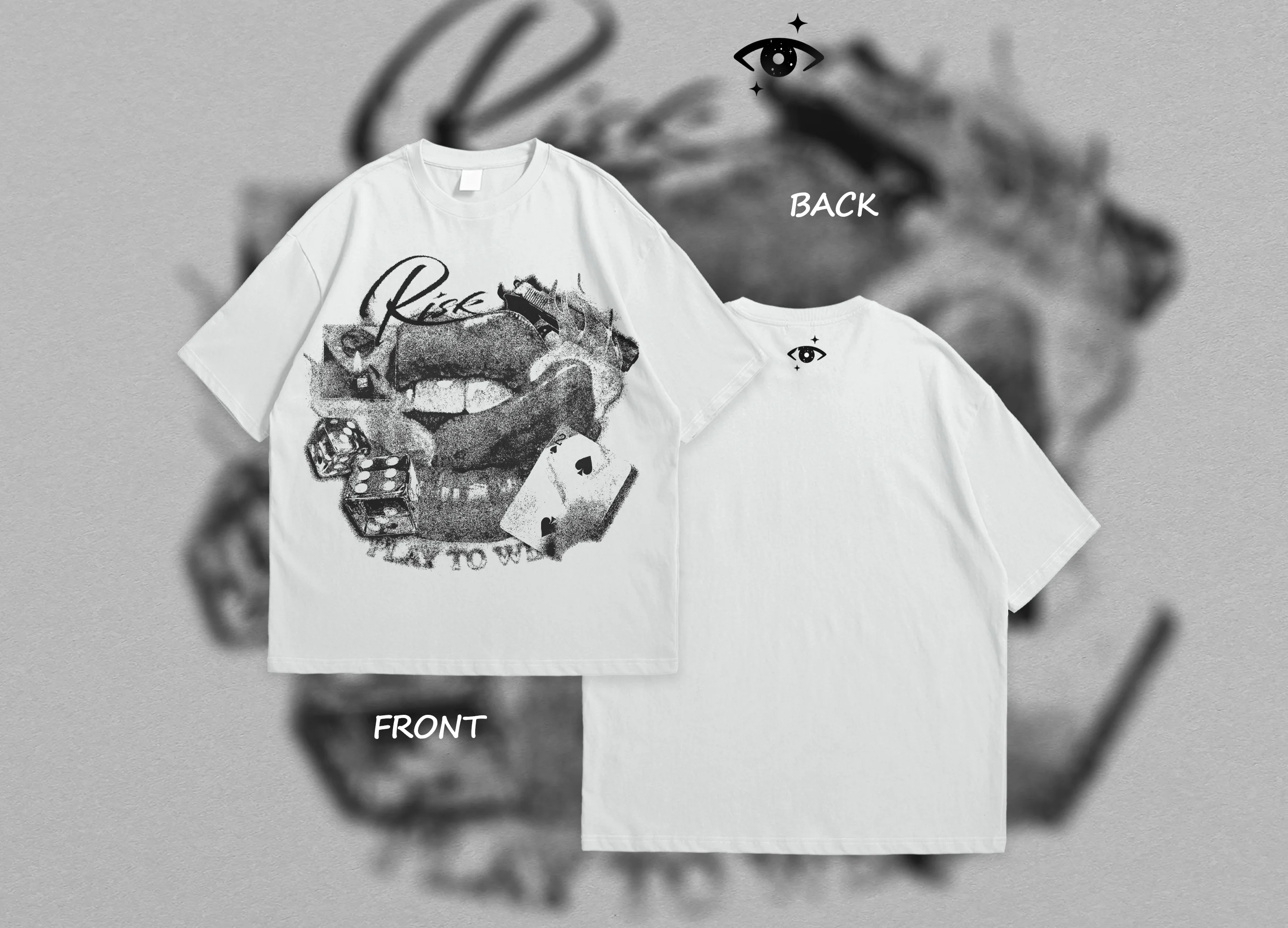 STREETWEAR T-SHIRT WHITE PLAY TO WIN 🎲