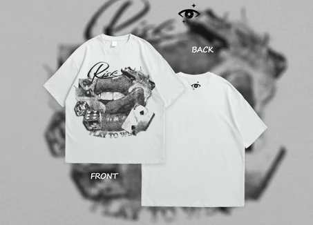 STREETWEAR T-SHIRT WHITE PLAY TO WIN 🎲