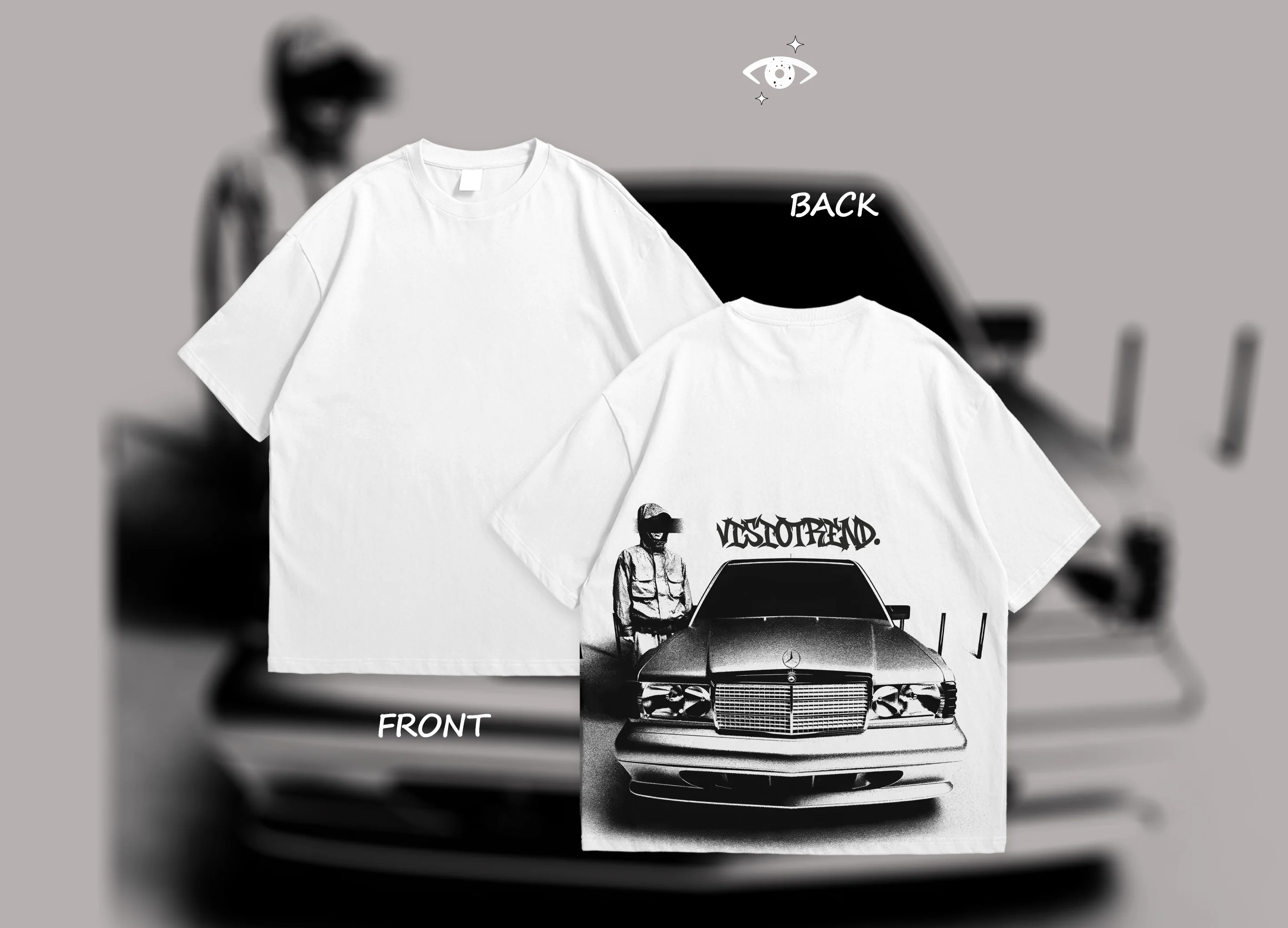 STREETWEAR T-SHIRT Mercedes-BLACK🖤