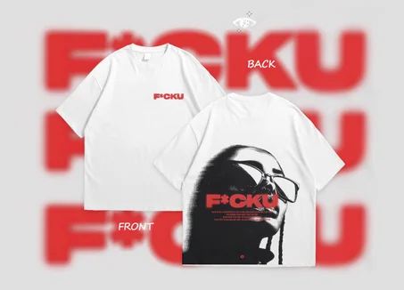 STREETWEAR T-SHIRT OVERSIZED F*CKU 🔥