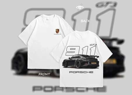 STREETWEAR T-SHIRT OVERSIZED PORSCHE 911 GT3