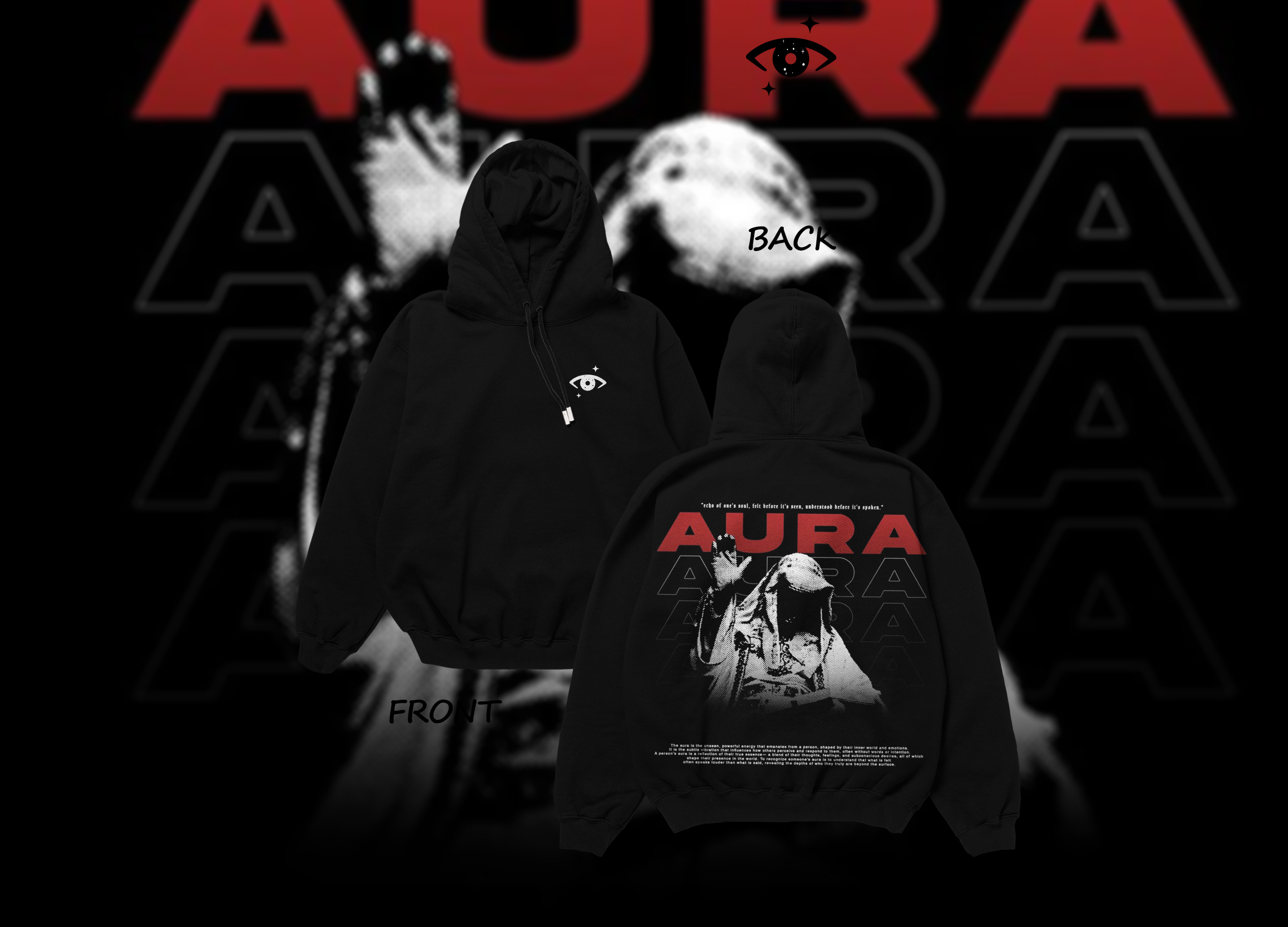 Rocking streetwear hoodie (Auraa)🖤