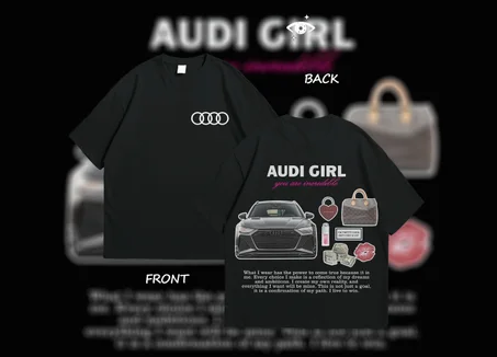 Audi style girl 🌸✨ oversized T-shirt