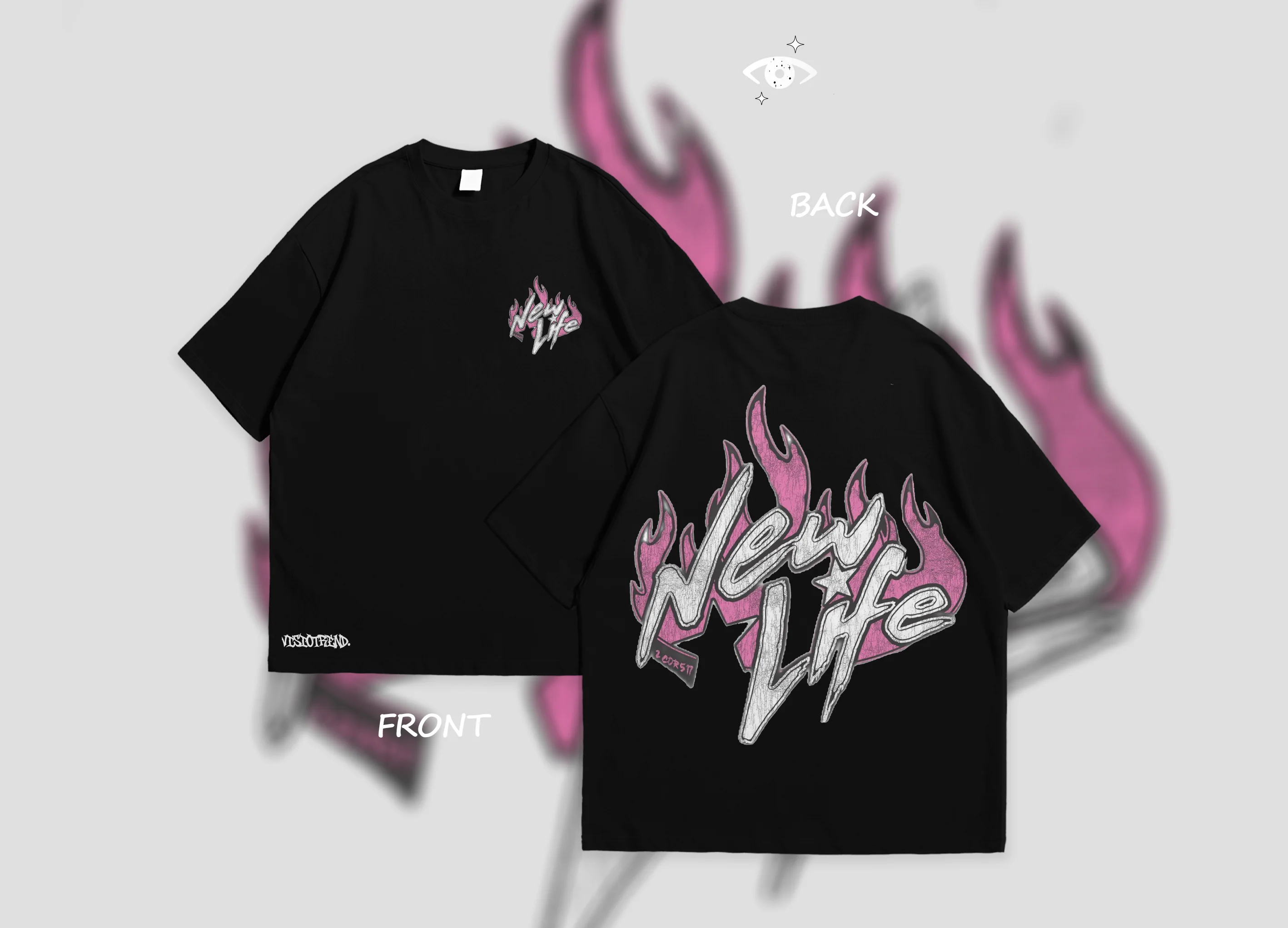 STREETWEAR T-SHIRT OVERSIZED NEW LIFE 💯