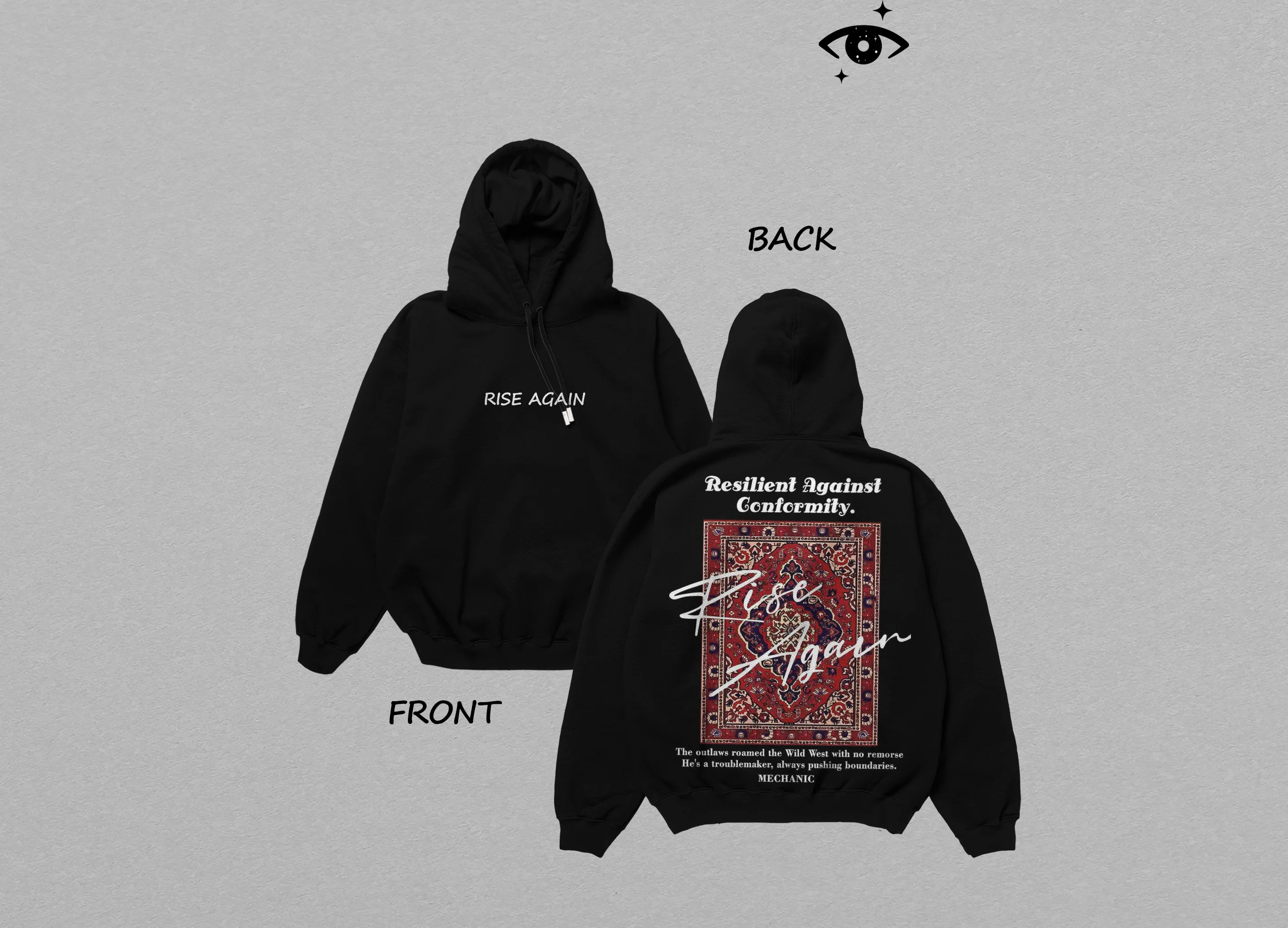 Oversized black hoodie is back in style 🖤✨