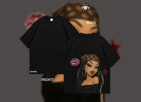 STREETWEAR T-SHIRT OVERSIZED CARTOON GIRL😍💋