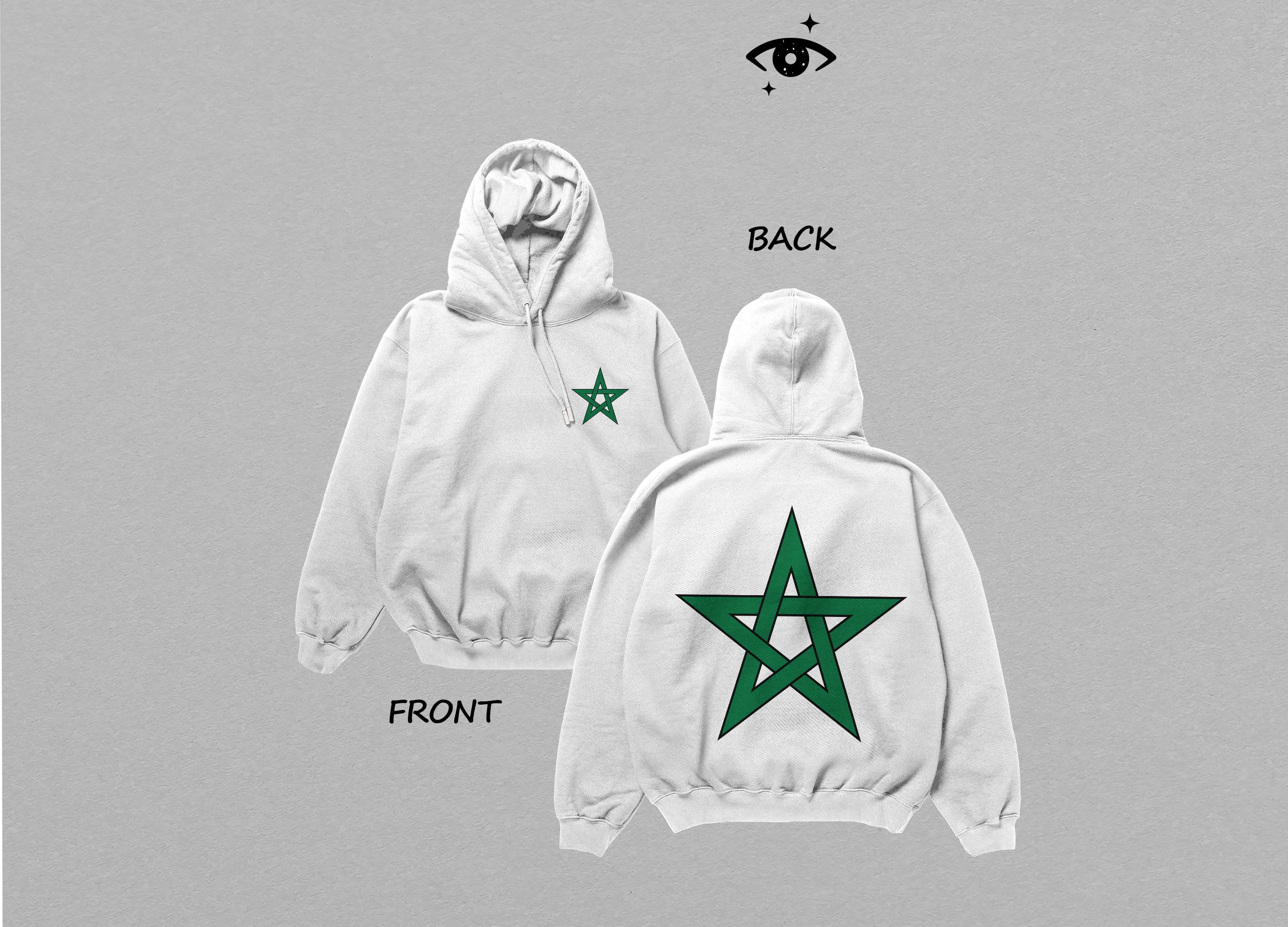 My Moroccan flag oversized hoodie is everything 🇲🇦🏆❤️🤍🖤