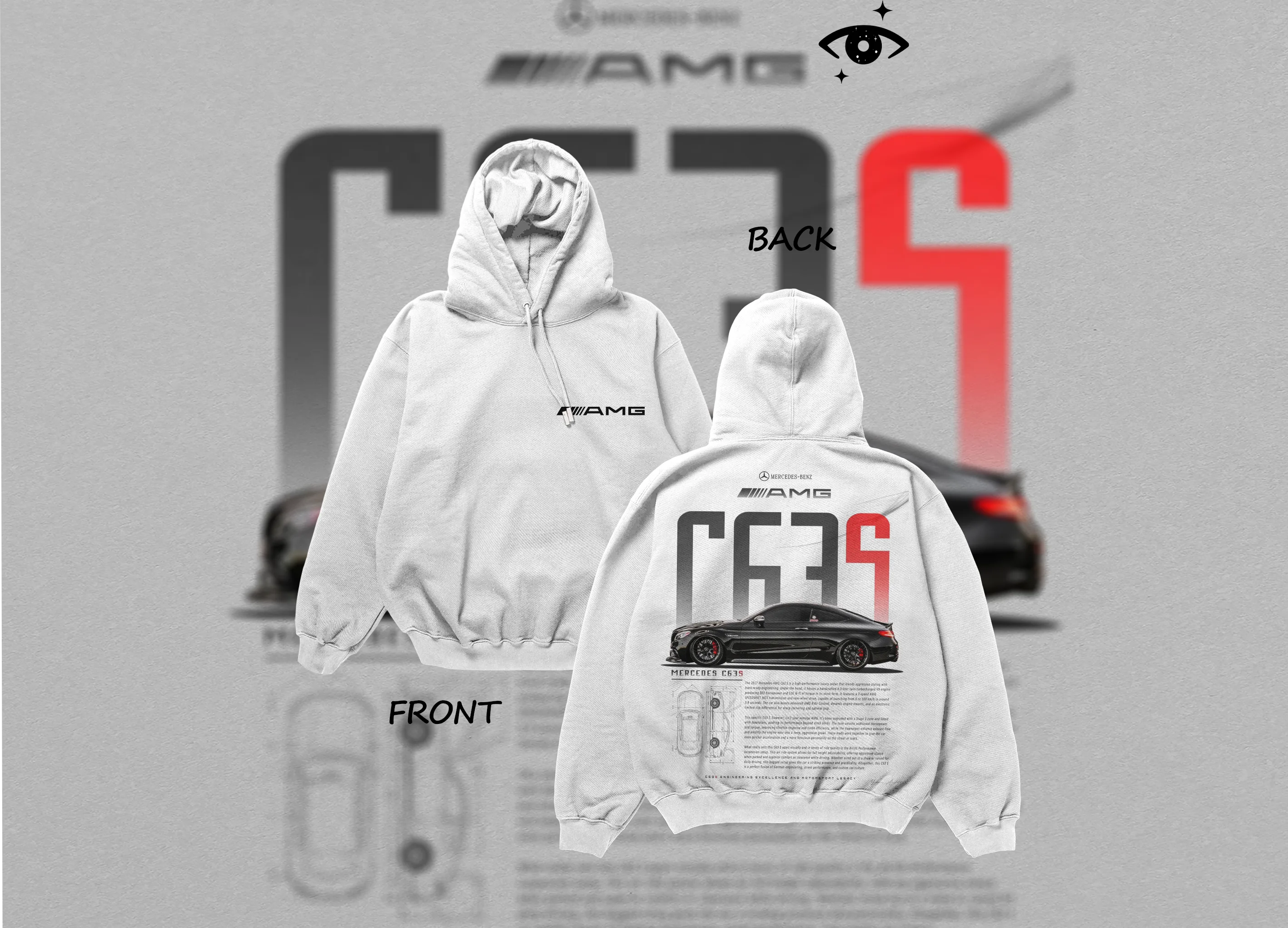 Fresh drop AMG oversized hoodie 🤍✨