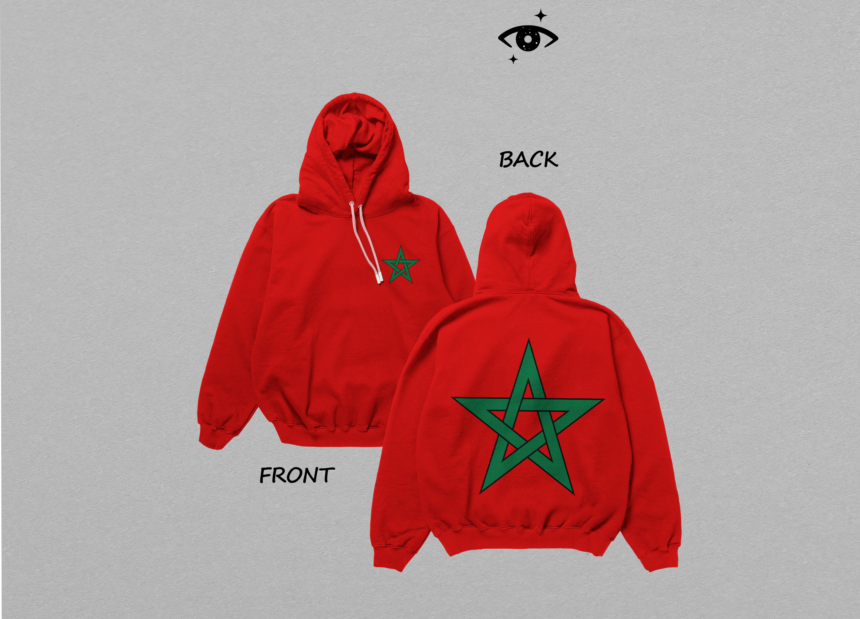 My Moroccan flag oversized hoodie is everything 🇲🇦🏆❤️🤍🖤