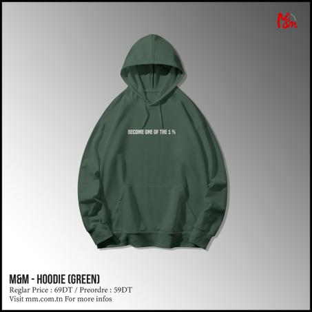 M&M GREEN HOODIE BECOME ONE OF 1%