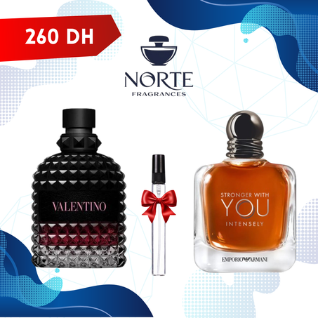 EA Stronger With You Intensely 10 ml + Valentino Uomo Born in Roma Intense 10ml + 10 ml Offert