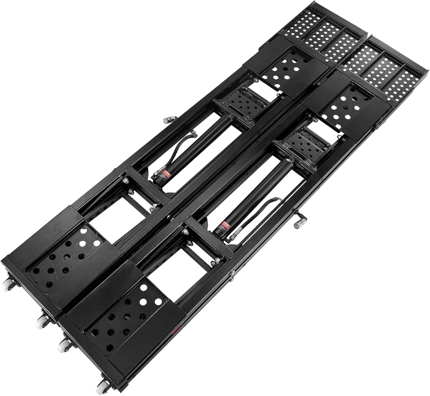 VEVOR 7,000 lb Portable Car Lift – 26.8" Max Height, Heavy-Duty Carbon Steel, Adjustable Columns, 120V Power Unit