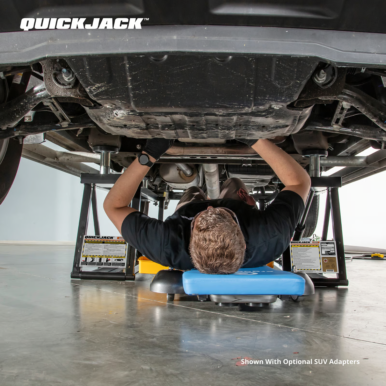 QuickJack 8000TL Portable Car Lift – 8,000 lb Capacity, Reinforced Frame, 24.25" Max Lift Height, 110V Power