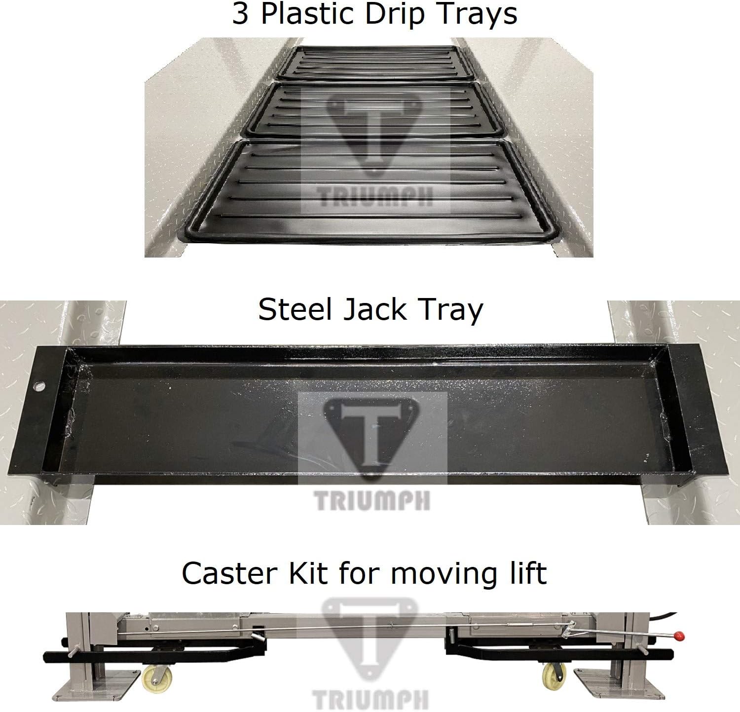 TRIUMPH NSS-8 Four-Post Car Lift – 8,000 lb Capacity, Storage & Service Lift, 93" Drive-Through, 110V Power