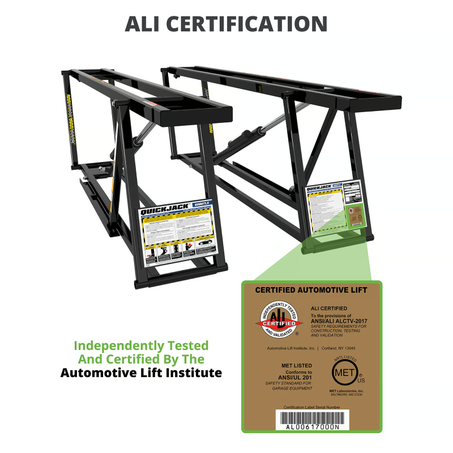 QuickJack 6000TLX Portable Car Lift – 6,000 lb Capacity, Extended 76
