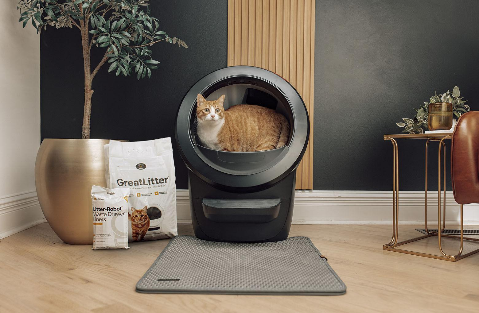 Litter-Robot 4 Trap Bundle | Anti-Tracking Mat & Essentials | Whisker