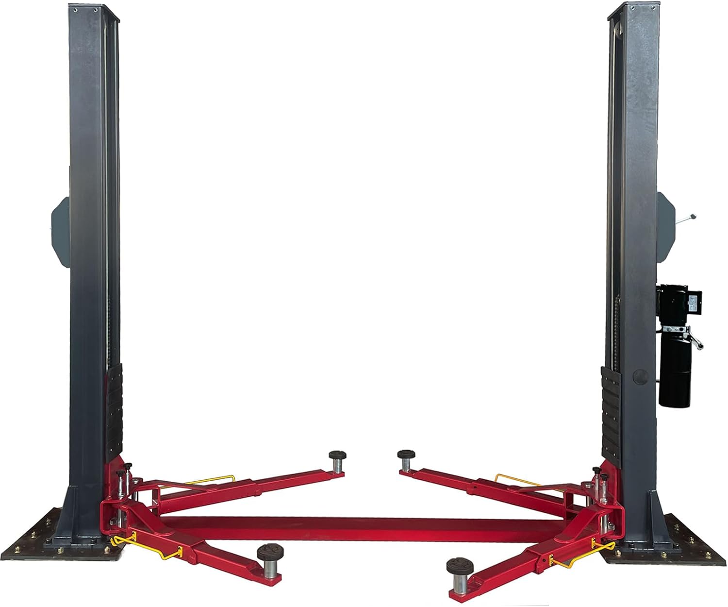 KATOOL H120D 2-Post Car Lift – 12,000 lb Capacity, 4.0HP 220V Hydraulic Power, Single-Point Lock Release, Base Plate Design