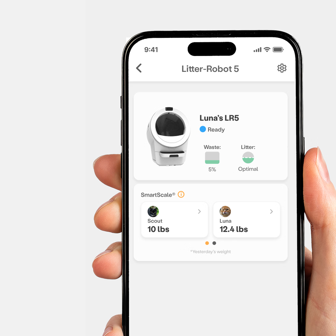 Litter-Robot 5 | Whisker’s Ultimate Smart Litter System | WasteID™ & Next-Level Health Insights