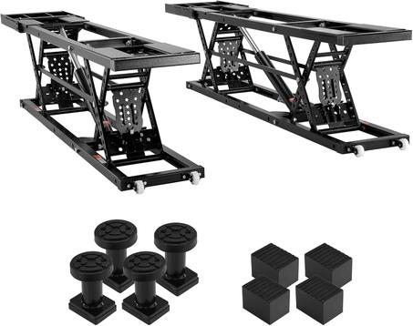 VEVOR 7,000 lb Portable Car Lift – Extended Plates, 26.8