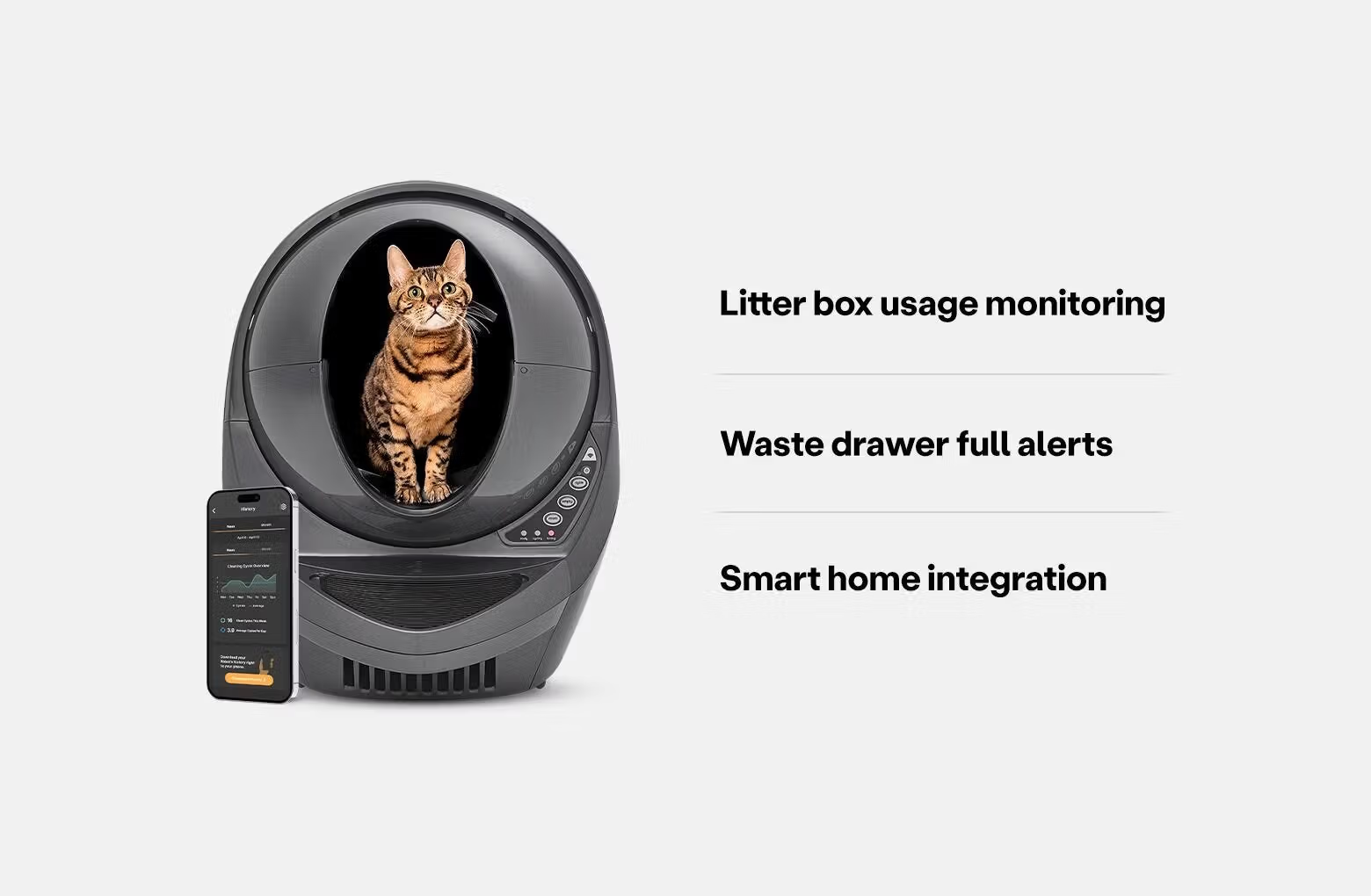 Self-Cleaning Litter Box Litter-Robot 3 Connect | Smart App Control | Whisker