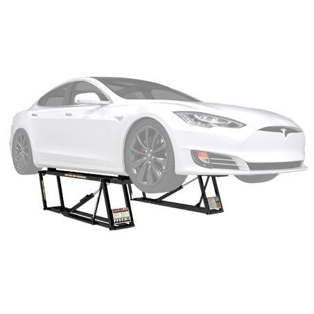 QuickJack 6000ELX Extended-Width Portable EV Car Lift – 6,000 lb Capacity, Long Wheelbase Design, 110V Power