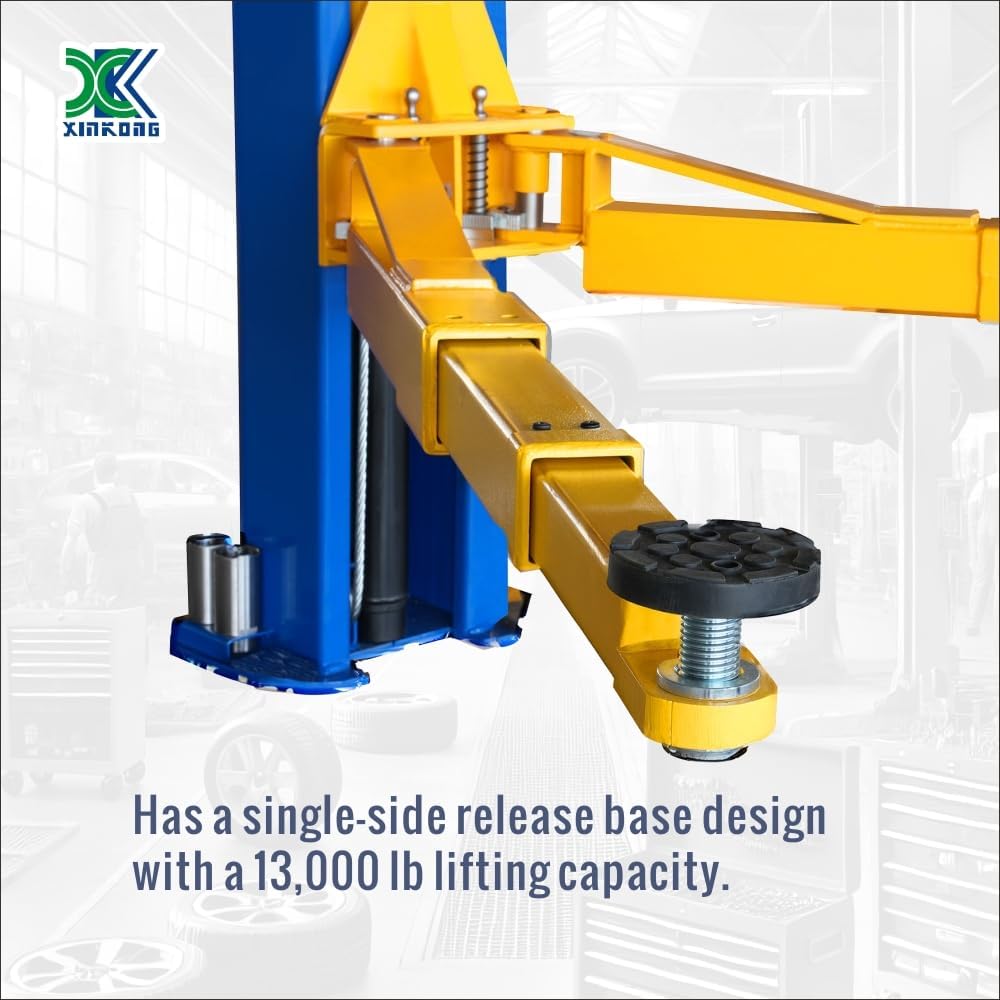 XK-1300L 13,000 lb 2-Post Overhead Car Lift – Heavy-Duty Auto & Truck Hoist, Reinforced Chain, 36-Month Parts Warranty