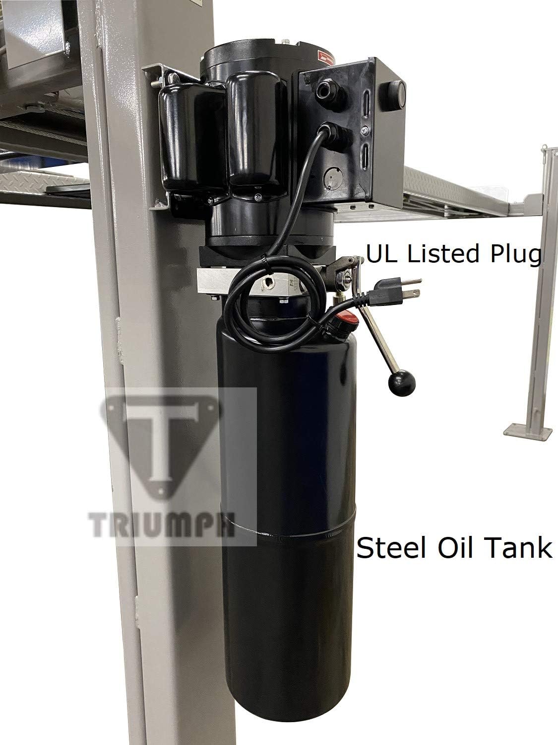TRIUMPH NSS-8 Four-Post Car Lift – 8,000 lb Capacity, Storage & Service Lift, 93" Drive-Through, 110V Power