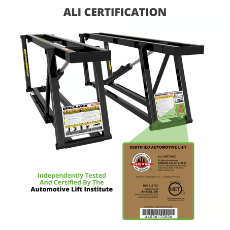 QuickJack 8000TL Portable Car Lift – 8,000 lb Capacity, Reinforced Frame, 24.25